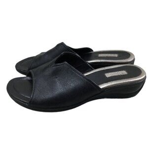 ECCO Black Sandal 38
